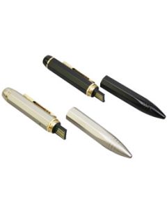 Writing pen with hidden spy camera