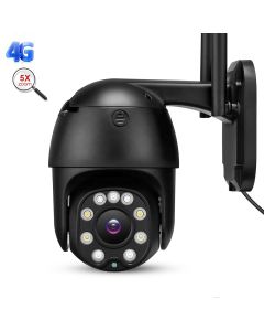 SP934B 5.0MP 4G 2.5 inch mini PTZ control 5x zoom, no-glow IR LED waterproof outdoor real time video streaming CCTV camera 