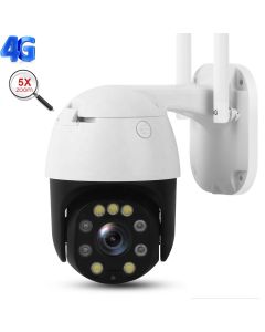 SP934 5.0MP 4G 2.5 inch mini PTZ control 5x zoom, no-glow IR LED waterproof outdoor real time video streaming CCTV camera 