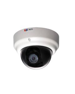 ACTI 3.6x zoom H.264, 4 megapixel IP D/N PoE indoor dome camera with P-Iris and ExDR