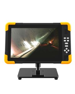 RD100S 10.1" 4K i IP65 industrial recording monitor with capacitive LCD touch screen and stand