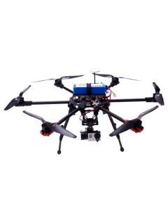 Hexacopter X700 aircraft, aluminiun case, 7 channel WFT07 remote control, 4S 10000mAh Lipo battery, battery alarm, & Imax B6 charger 