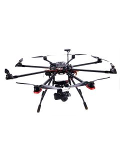 Octocopter BAT X900 aircraft, aluminium case, 9 channel WFT09 remote control, 1500mAh Lipo batterry, battery alarm, Imax B6 charger, 3 axis brushless gimble & Sony 5r camera