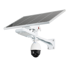 Outdoor real time video streaming solar CCTV camera
